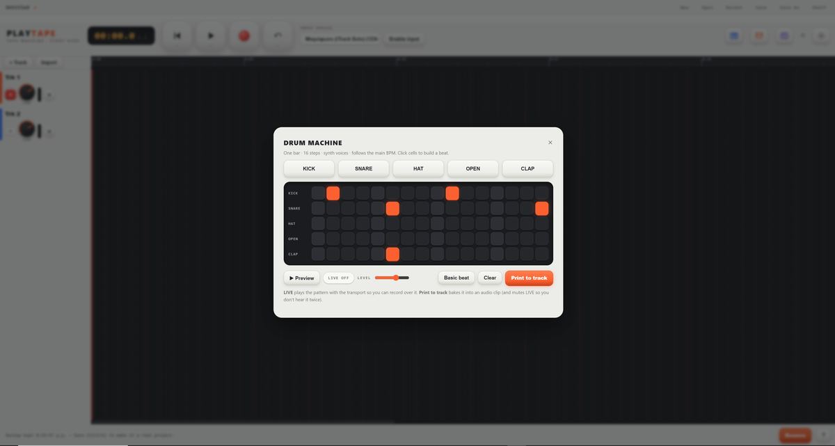 TAPE — a DAW for kids — image 4