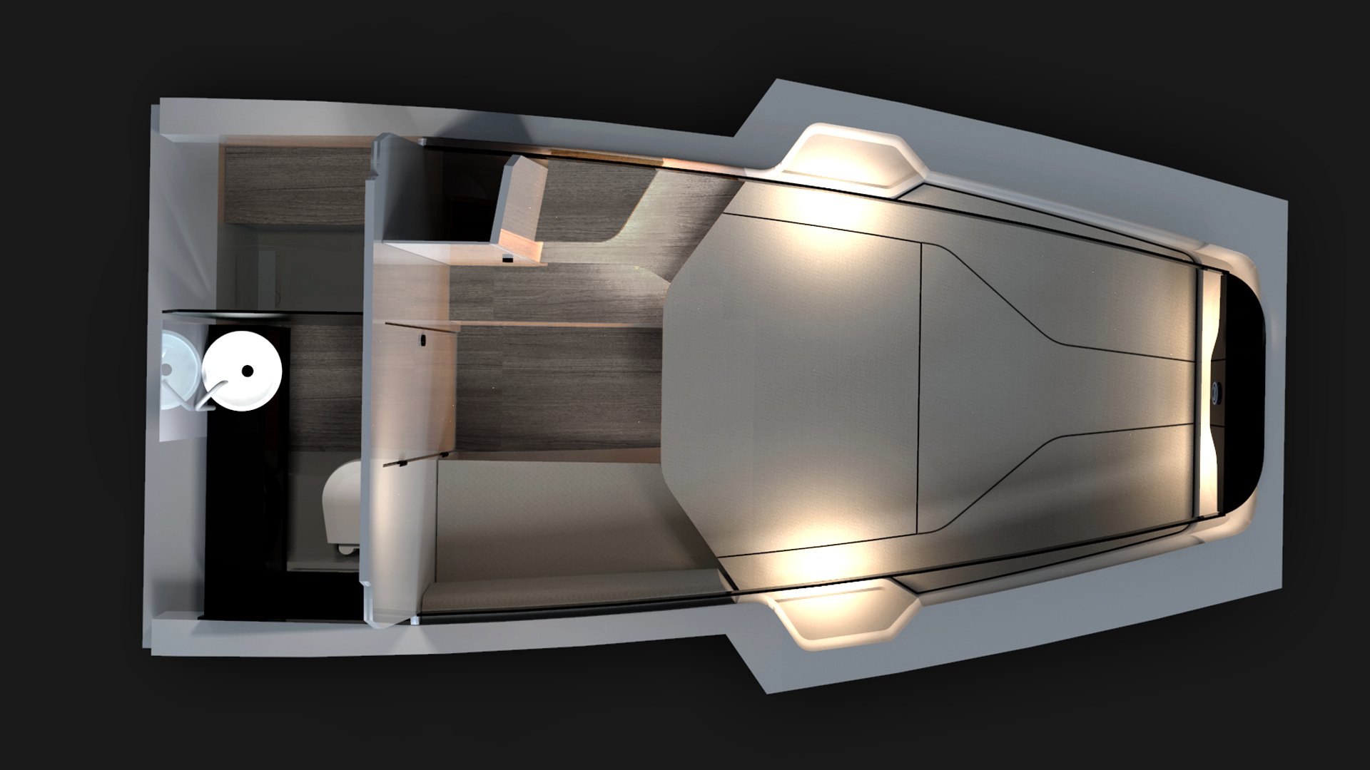 Interior lighting study.